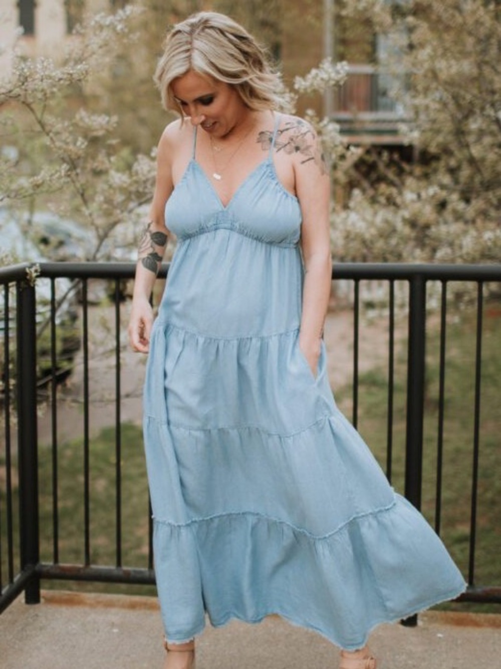 KUT Chambray maxi dress